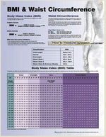 WOLTERS KLUWER Laminated BMI and Waist Circumference Chart 9780781772273 1 Each - MDL-IIS1106646