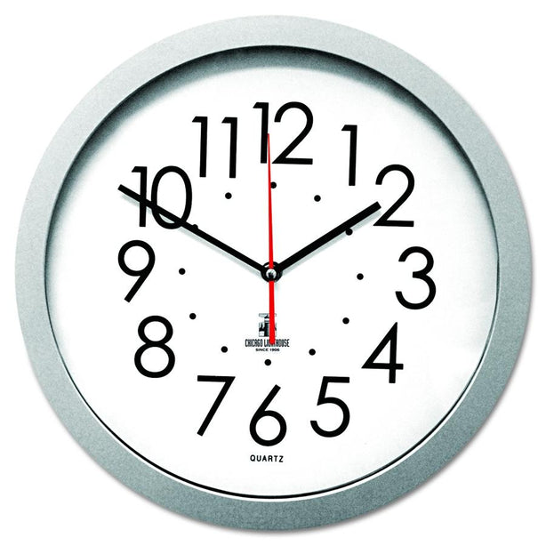 THE CHICAGO LIGHTHOUSE Quartz Flat-Rim Clock 67818003 1 Each - MDL-ILC67818003