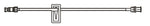 BD 7.5" Standard-Bore IV Extension Set with 1 mL Priming Volume, SmartSite Needle-Free Connector, Slide Clamp and Spin Male Luer Lock - 20059E - 100 Each