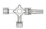 Spin Lock 4-Way Stopcock, Specialty Extension Sets with 2-Way Manifold - M4018 - 1 Each