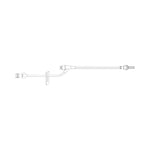 BD Specialty Mini Bore Pressure-Rated IV Extension Set with Slide Clamp, 3" NAC-y Needle-Free Valve from Spin Male Luer Lock, Non-DEHP, 0.7 mL Priming Volume, 6" - IMEMX5302