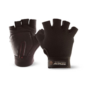 Impacto Protective Products Inc Mesh Half-Finger Anti-Impact Gloves with Leather Palm ST861050 -