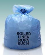 Soiled Linen Liner Roll, 30" x 43", 1.3 Mil, Blue, Hdpe and Lldpe Laundry and Bags - BR3043XHVB - 200 Each