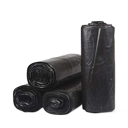 Can Liner, Black, 1.5 mL, 60 gal., 38" x 58", Inteplast - SL3858150K - 100 Each