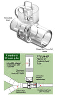 Instrumentation Industries Universal Inline RTC Adapter, Mdi, 15MM, Univ - 24-VP - 25 Each