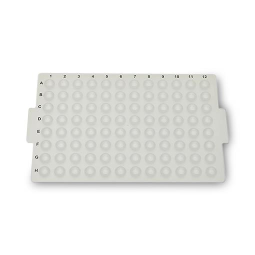 Innovative Laboratory Round Plug Silicone Sealing Mat Printed with Alphanumeric Grid, for 96-Well Blocks, 6.5 mm dia. - DPMATR-500-PRT - 50 Each