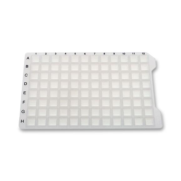 Innovative Laboratory Square Plug Silicone Sealing Mat Printed with Alphanumeric Grid, for 96-Well Blocks - DPMATS-9-PRT - 50 Each