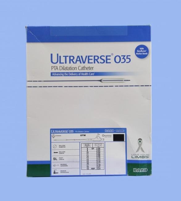Ultraverse 035 Pta Dilatation Catheter, 130 cm, 14 Atm, 6 mm x 250 mm - U35130625 - 1 Each