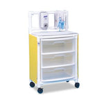 Innovative Unltd Stations Isolation Cart with 3 Drawers, 15" D x 26" W x 43" H - IPUISOST33