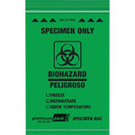 Caresfield Biohazard Specimen Bags by Caresfield 48609-GREEN - 1000.0 Each