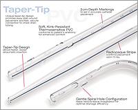 GETINGE GROUP Right-Angle PVC Taper-Tip Catheters 8132 10 Each - MDL-IUM8132