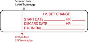 Centurion Nursing IV Tubing Labels - IVL1240 - 1 Roll - MDL-IVL1240