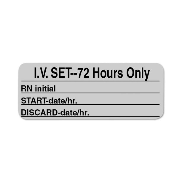 Centurion Nursing IV Tubing Labels - IVL574 - 3 Roll - MDL-IVL574