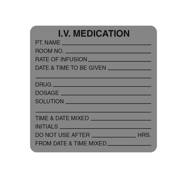 CENTURION Centurion IV Medication Labels IVL598 3 Roll - MDL-IVL598