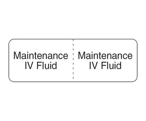 IV Fluid Maintenance Labels - IVL896 - 3 Roll - MDL-IVL896