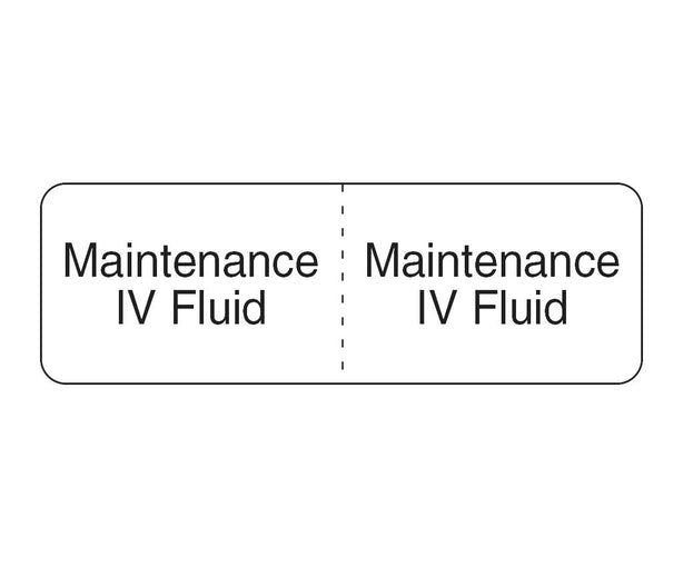 IV Fluid Maintenance Labels - IVL896 - 3 Roll - MDL-IVL896