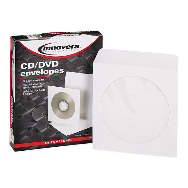 INNOVERA CD/DVD Envelopes 39403 50 Each-MDL-IVR39403