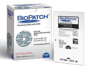 ETHICON Biopatch Protective Disks with CHG 4150 40 Each - MDL-J-J4150