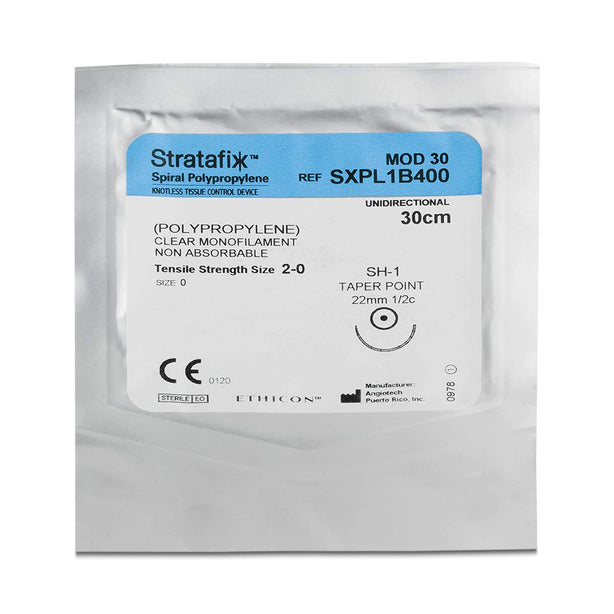 Ethicon Stratafix Spiral Polypropylene Sutures SXPL1B400 - 12.0 Each