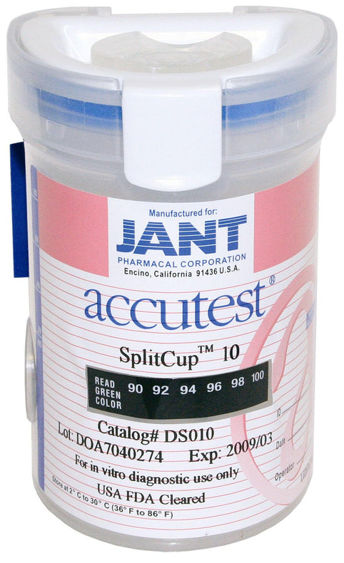 Jant Pharmacal Corporation Accutest 10-Panel Split Cup Drug Screen Test - JANDS07AC625