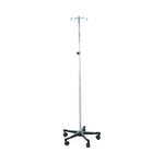BLICKMAN HEALTH IND INC 5-Leg Stainless Steel or Chrome IV Stands JCC13506 1 Each - MDL-JCC13506