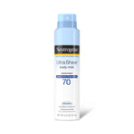 Johnson Sunscreen Neutrogena Ultra Sheer Mist Spray, SPF 70, 5 fl. Oz. - 10040 - 12 Each