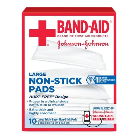 JOHNSON & JOHNSON BAND-AID Nonstick Pads 116143 24 Each-MDL-JIP116143