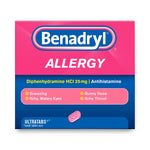 Johnson 531703100 Benadryl Allergy Ultratab, 25 mg Diphenhydramine HCI, 24 Tablets / Box - MDL-JIP531703100 - 576 Each