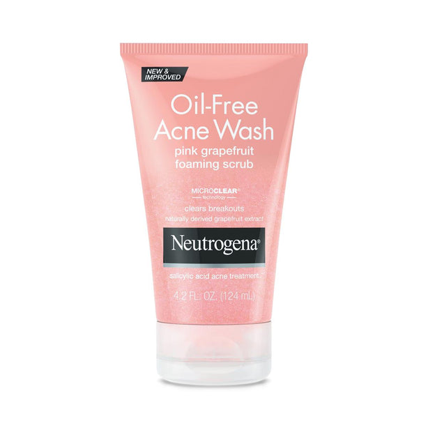 Johnson & Johnson Neutrogena Oil-Free Acne Wash with Pink Grapefruit Foaming Scrub 5360 - 12.0 Each