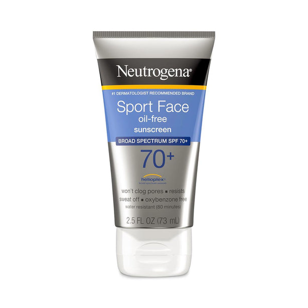 Johnson Neutrogena Sport Face Sunscreen Lotion, SPF 70+, 2.5 oz. - 87025 - 12 Each