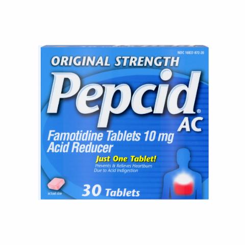 Johnson Original Strength 87230 Pepcid AC Tablet, Original-Strength, 30 Tablets / Box - MDL-JIP87230 - 36 Bottle