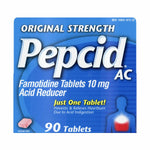 Johnson Original Strength 87267 Pepcid AC Tablet, Original-Strength, 90 Tablets / Box - MDL-JIP87267 - 24 Each