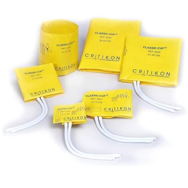 Ge Large 1-Tube Bayonet Connector 2304 Blood Pressure Cuff, Vinyl, Adult, Size L, 31 cm to 40 cm - MDL-JLC002304 - 20 Each
