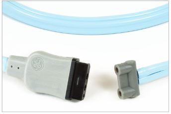 Dual-Luer Hose, Nibp, Neonatal, Rectangular, Connector, GE Noninvasive Blood Pressure Air - 2017009-001 - 1 Each