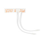 Ge Soft-Cuf Blood Pressure Cuff with 2-Tube Neo-Snap Connector, Orange, Neonatal 1 - SFT-N1-2B - 20 Each