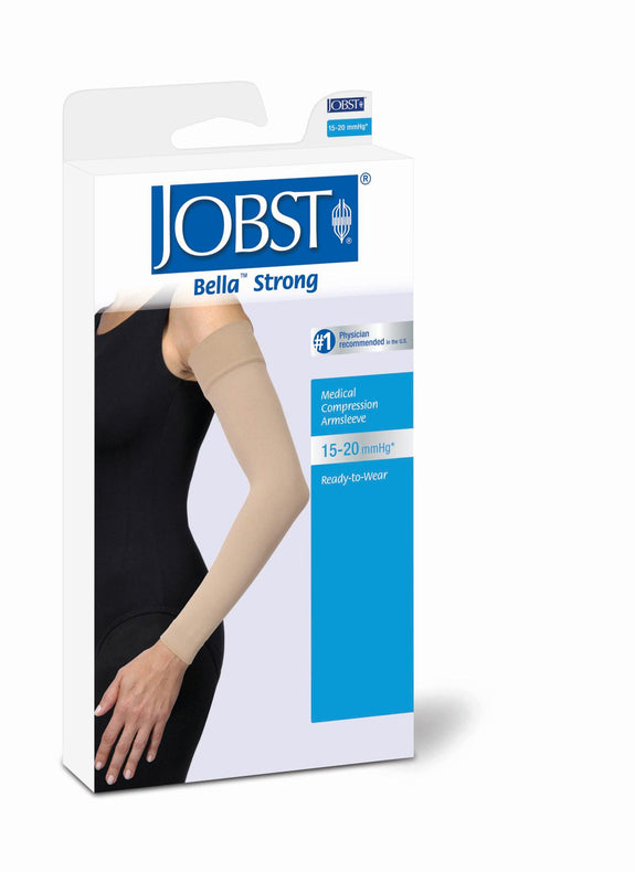 Bsn Medical Jobst Bella Strong Armsleeve, 15 mmHg to 20 mmHg, Natural, Regular, Size 2 - JOB102262