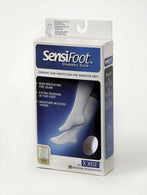 Bsn Medical Stockings 8-15 mmHg Compression Rating Sensifoot Crew Socks, White, Size XS Regular - 110835