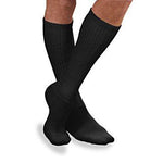 Bsn Medical Stockings 8-15 mmHg Compression Rating Sensifoot Crew Socks, Black, Size XS Regular - 110865