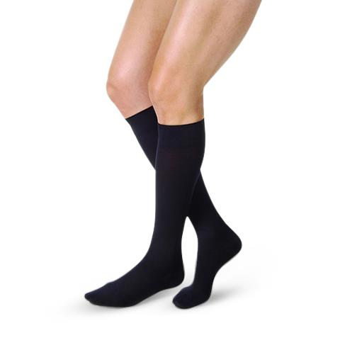 Bsn Medical Closed-Toe Jobst Relief Knee-High Compression Stockings, Closed Toe, 15 mmHg to 20 mmHg, Black, Petite, Size XL - JOB114007