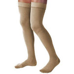 Bsn Medical Open and Closed-Toe Thigh-High 20-30 mmHg Compression Rating Closed Toe Relief Thigh High Stockings, Beige, Size XL Petite - 114055