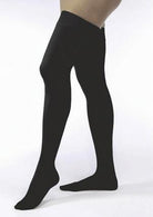 Bsn Medical Open and Closed-Toe Thigh-High 20-30 mmHg Compression Rating Closed Toe Relief Thigh High Stockings, Black, Size L Petite - 114058