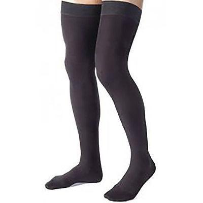 Bsn Medical Jobst Thigh-High Relief Compression Stockings, 20-30 mmHg, Closed Toe, Thigh High, Black, Size L Regular - 114214
