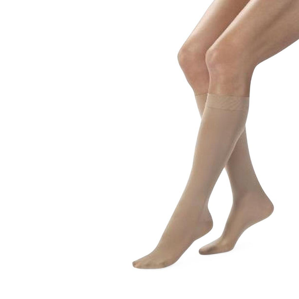 Bsn Medical Jobst Knee Highs with SoftFit Technology Knee-High 30-40 mm Hg Foot Compression Garment, Opaque Natural, Size L - 7769262