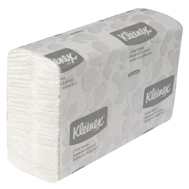 Kimberly-Clark Kleenex C-Fold Towels, White, 150 per Pack - 01500 - 1 Pack