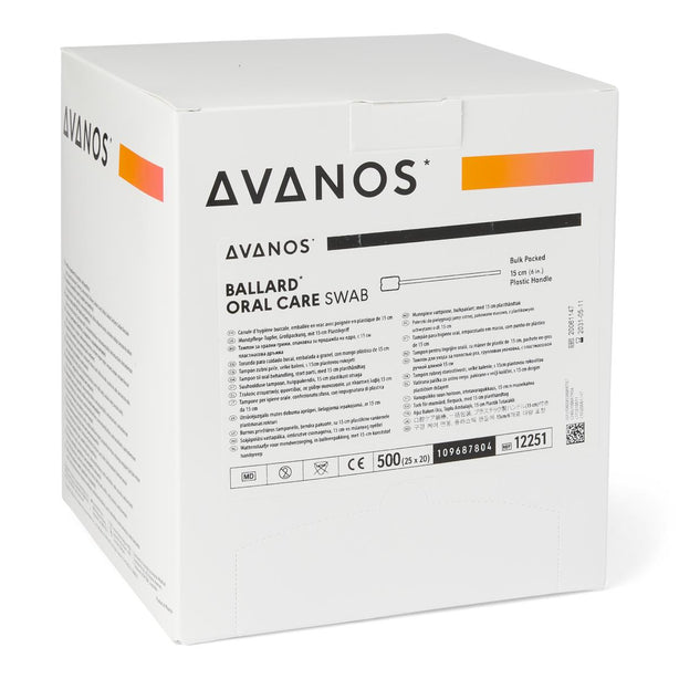 Halyard KimVent and Dispensers Nonsterile Oral Care Swab Applicator, Bulk - 12251 - 1000 Each