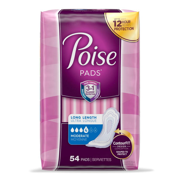 Kimberly-Clark Corporation Poise Maxi Pads with Side Shields 19568 - 14.0 Each