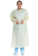 Halyard Tri-Layer Over-The-Head Isolation Gown, Yellow, Size 2XL - 29516 - 10 Each