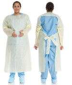 Halyard Tri-Layer Over-The-Head Isolation Gown, Yellow, Universal - 32574 - 120 Each