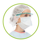 Halyard 39123 FLUIDSHIELD Level 2 Expanded Chamber Surgical Mask with Ties, Sterile - MDL-K-C39123 - 300 Each
