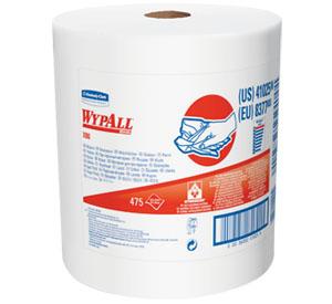 Kimberly-Clark 41025 WypAll X80 Wiper Paper Towel, White, 12.5" x 13.4", Jumbo Roll - MDL-K-C41025 - 475 Each